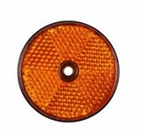 Reflector rond oranje Afmeting Q 60 mm / p. stuk 